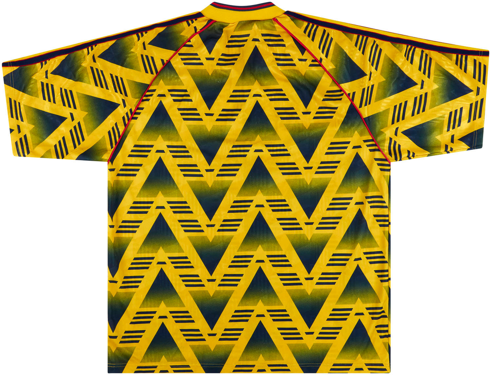 1991-93 Arsenal Away Shirt (Very Good) M/L-Arsenal Dazzling Designs Hall of Fame