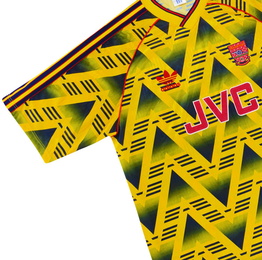 1991-93 Arsenal Away Shirt (Very Good) S-Arsenal Dazzling Designs
