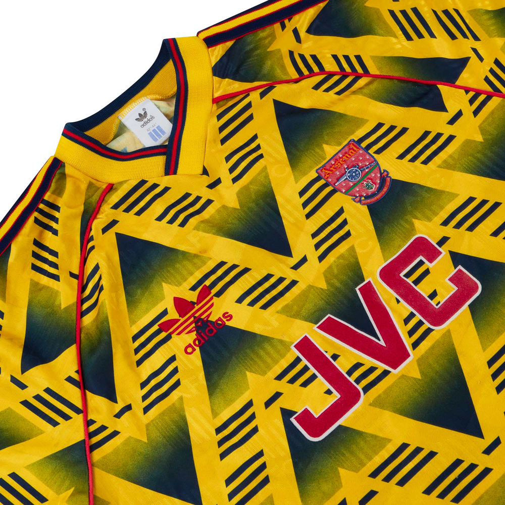 1991-93 Arsenal Away Shirt (Very Good) M/L-Arsenal Dazzling Designs Hall of Fame