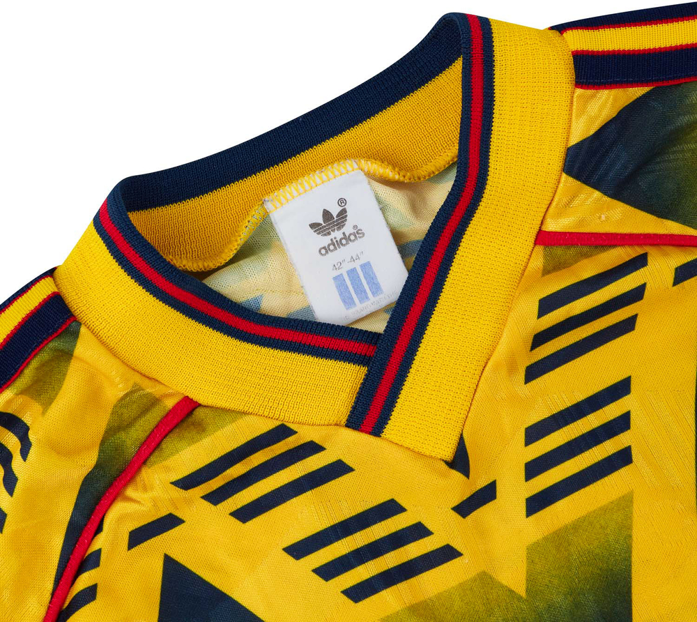 1991-93 Arsenal Away Shirt (Very Good) S-Arsenal Dazzling Designs Hall of Fame