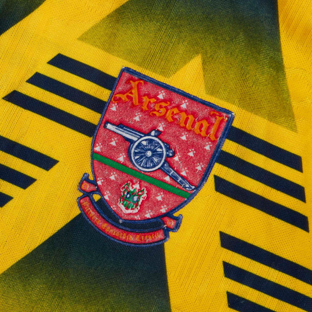 1991-93 Arsenal Away Shirt (Very Good) S-Arsenal Dazzling Designs Hall of Fame
