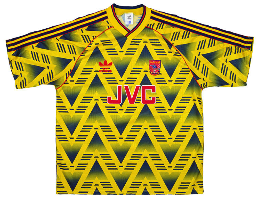 1991-93 Arsenal Away Shirt (Excellent) S-Arsenal Dazzling Designs