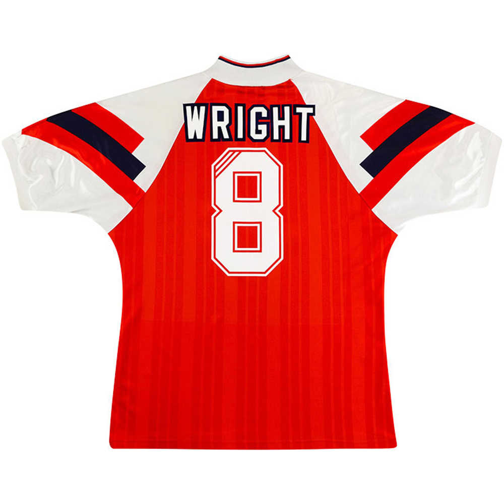 1992-94 Arsenal Home Shirt Wright #8 (Excellent) L/XL