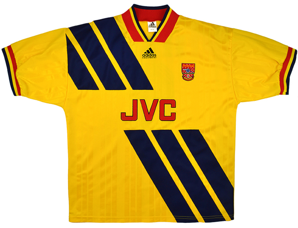 1993-94 Arsenal Away Shirt Wright #8 (Excellent) S-Arsenal Names & Numbers Legends