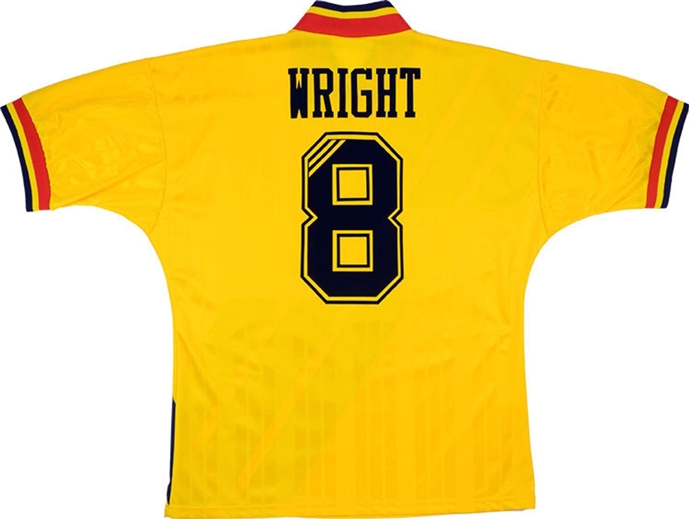1993-94 Arsenal Away Shirt Wright #8 (Excellent) S-Arsenal Names & Numbers Legends