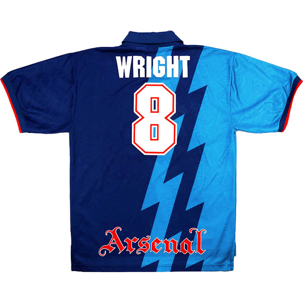 1995-96 Arsenal Away Shirt Wright #8 (Excellent) S