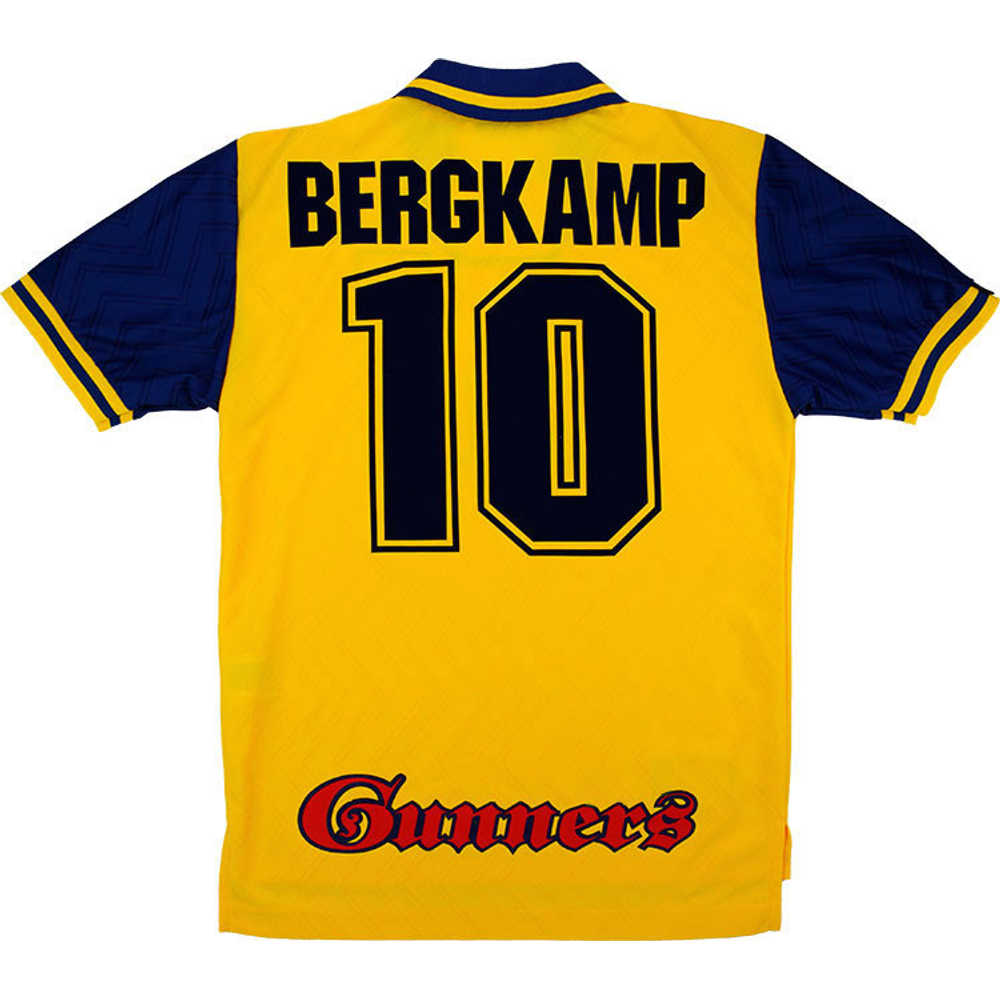 1996-97 Arsenal Away Shirt Bergkamp #10 (Excellent) M