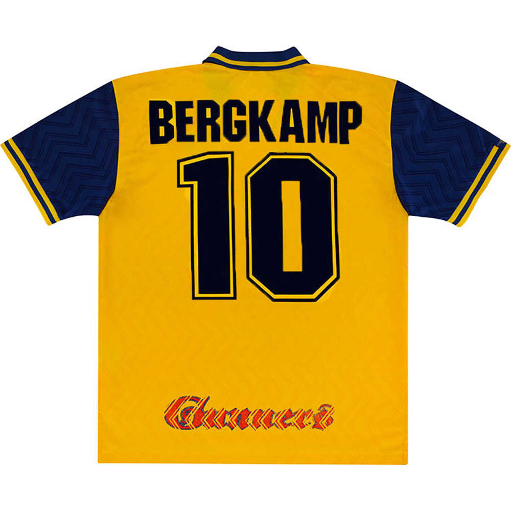 1996-97 Arsenal Player Issue Away Shirt Bergkamp #10 (Very Good) XXL
