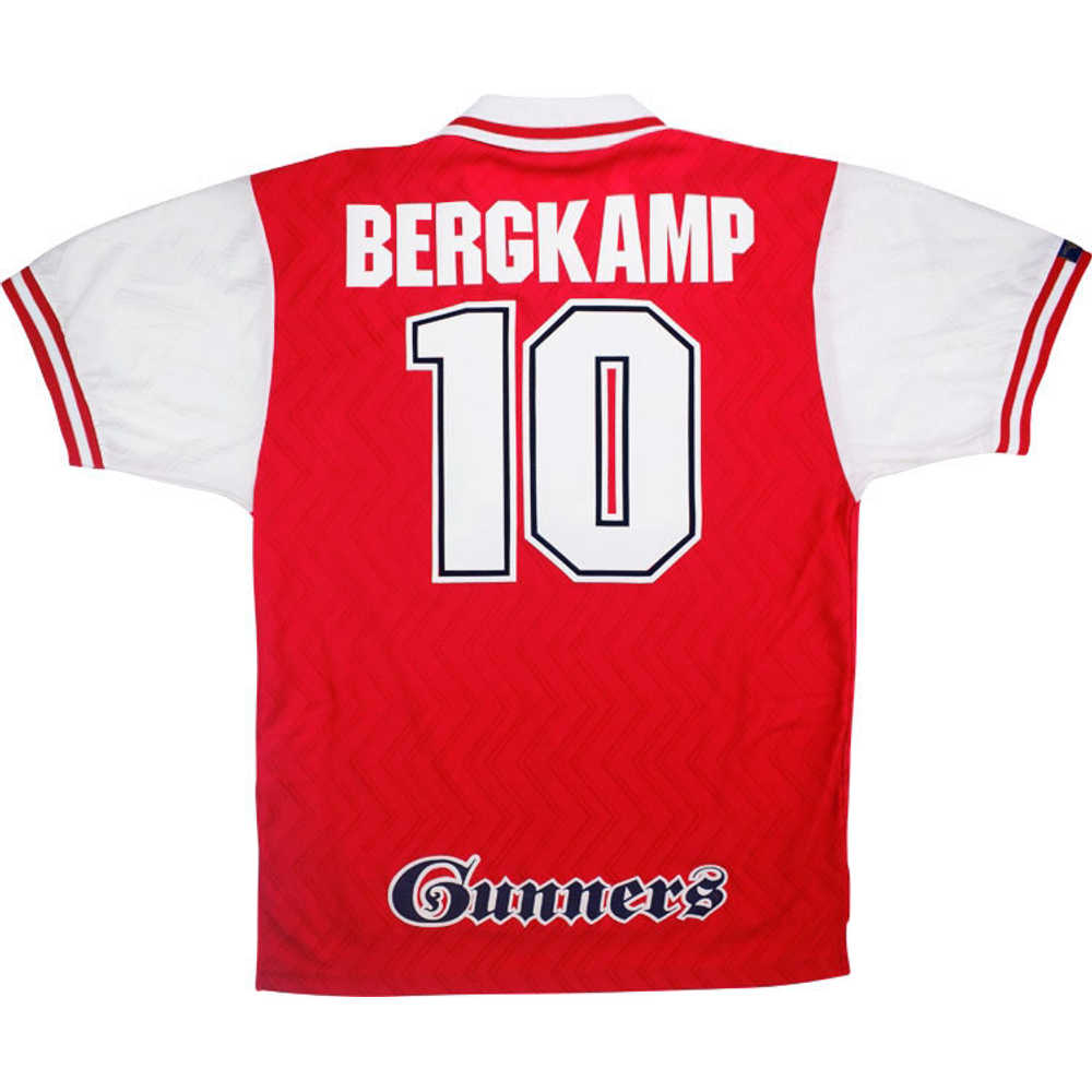 1996-98 Arsenal Home Shirt Bergkamp #10 (Excellent) XXL