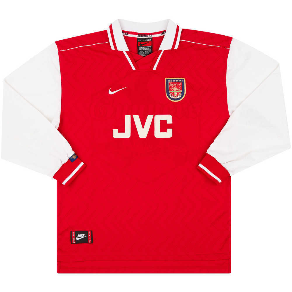 1996-98 Arsenal Home L/S Shirt (Good) S
