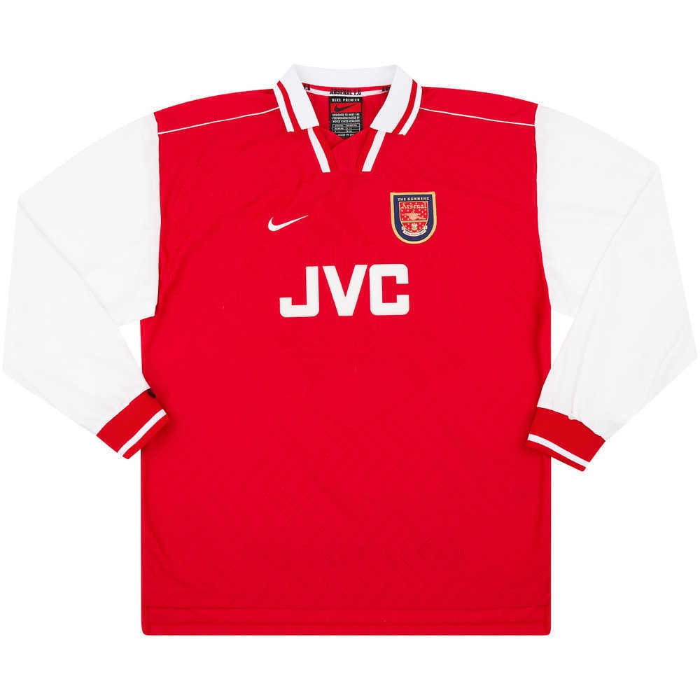 1996-98 Arsenal Match Issue Home L/S Shirt #21