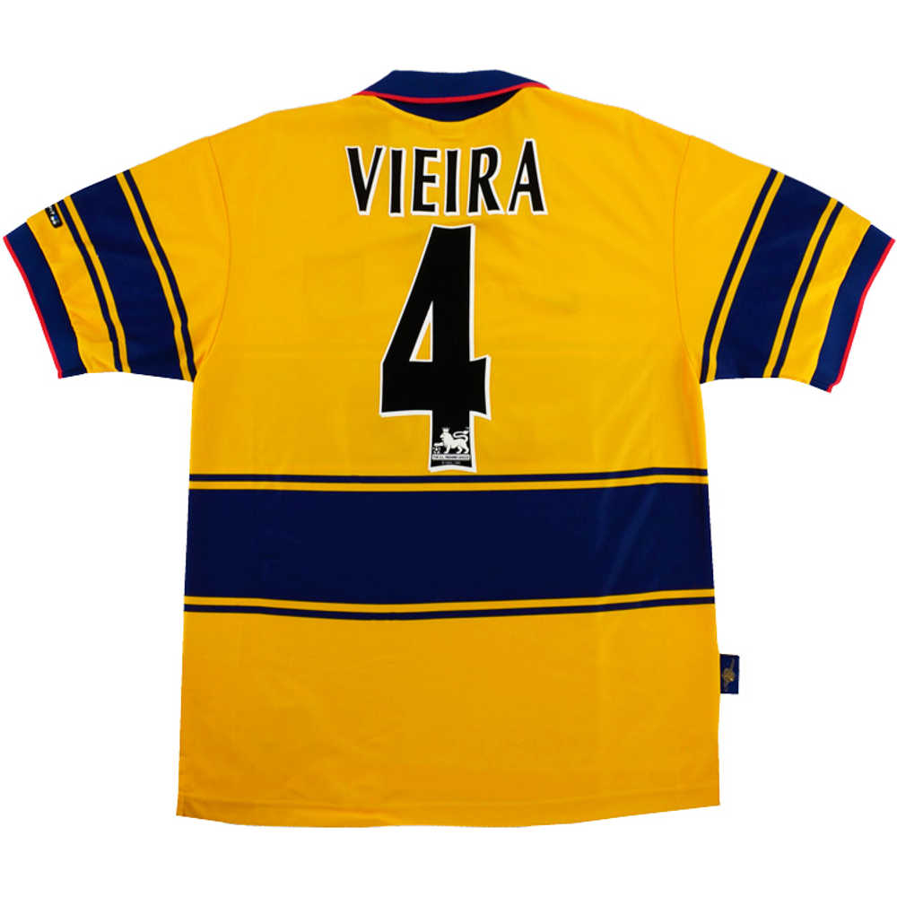 1997-99 Arsenal Away Shirt Vieira #4 (Excellent) L