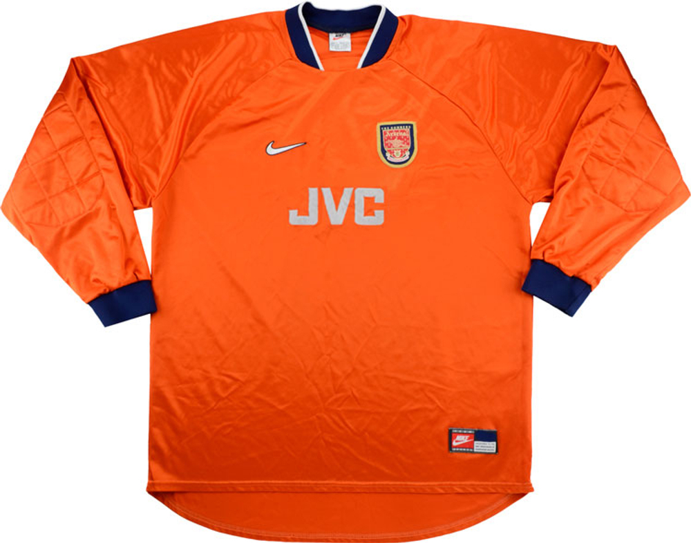 1997-98 Arsenal GK Shirt (Excellent) L.Boys-Arsenal Dennis Bergkamp Goalkeeper