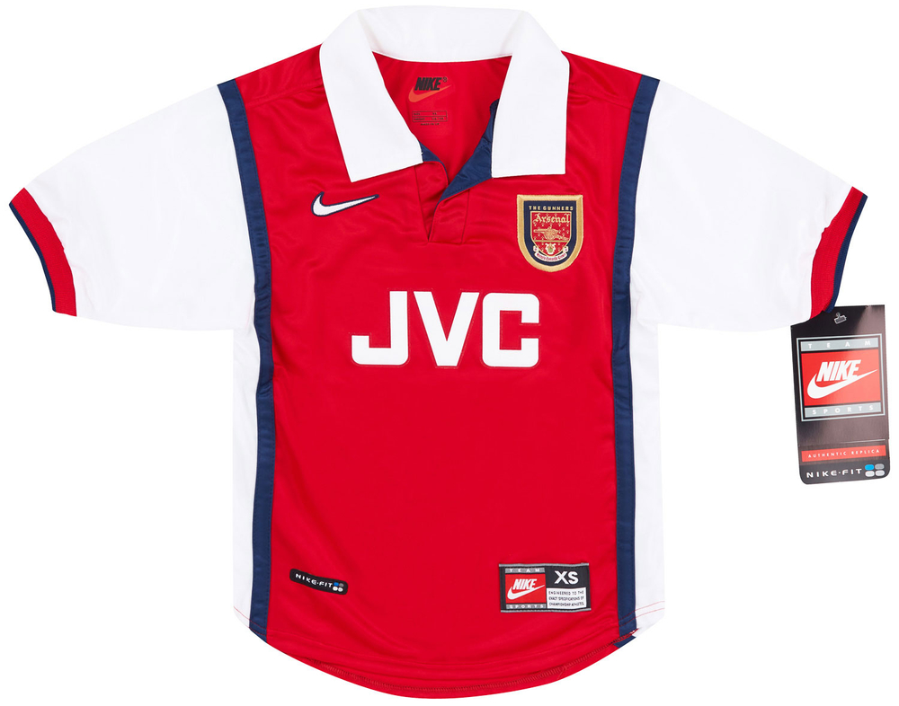 1998-99 Arsenal Home Shirt *BNIB* XS.Boys-Arsenal