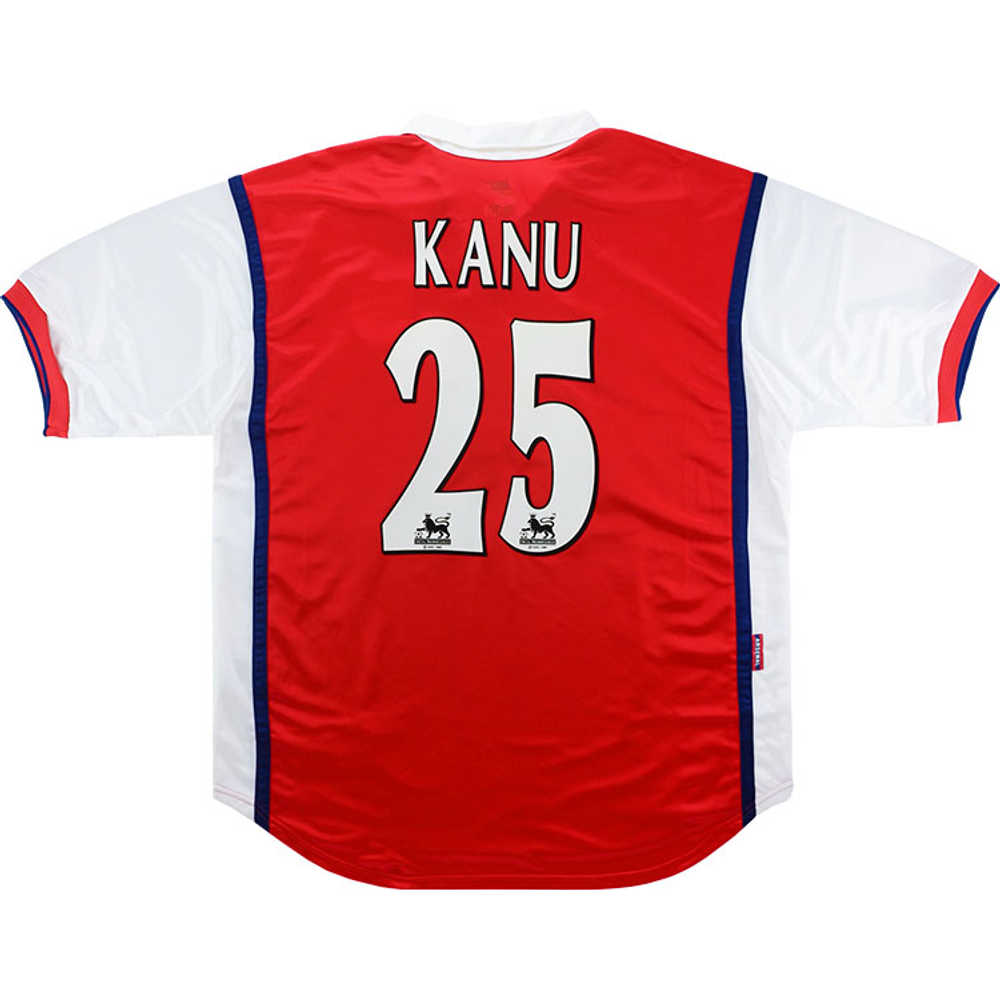 1998-99 Arsenal Home Shirt Kanu #25 (Excellent) XL