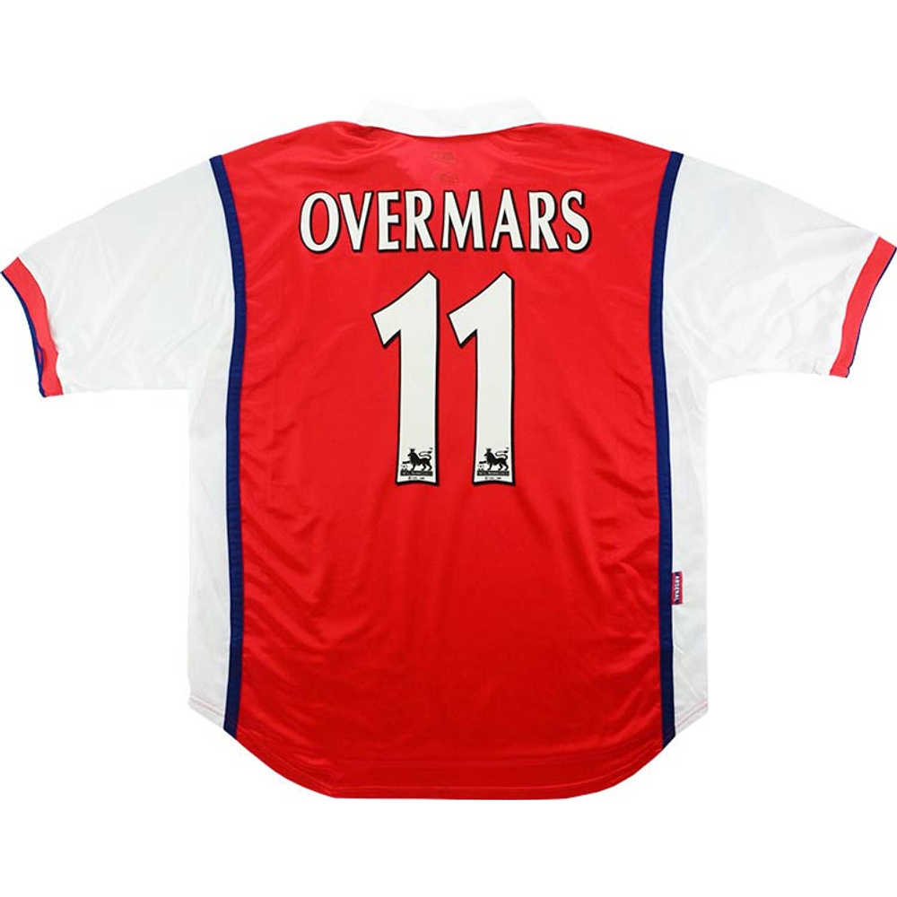 1998-99 Arsenal Home Shirt Overmars #11 (Excellent) XL