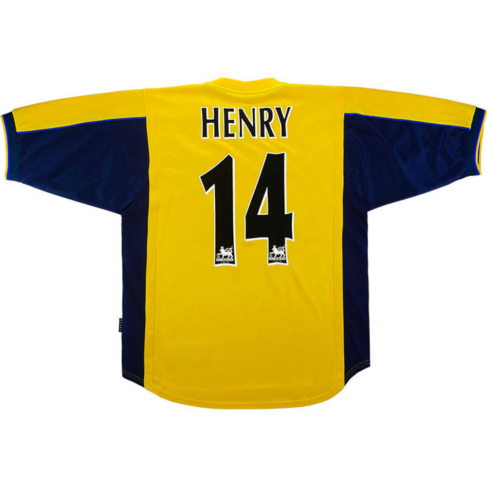 1999-01 Arsenal Away Shirt Henry #14 (Excellent) XXL