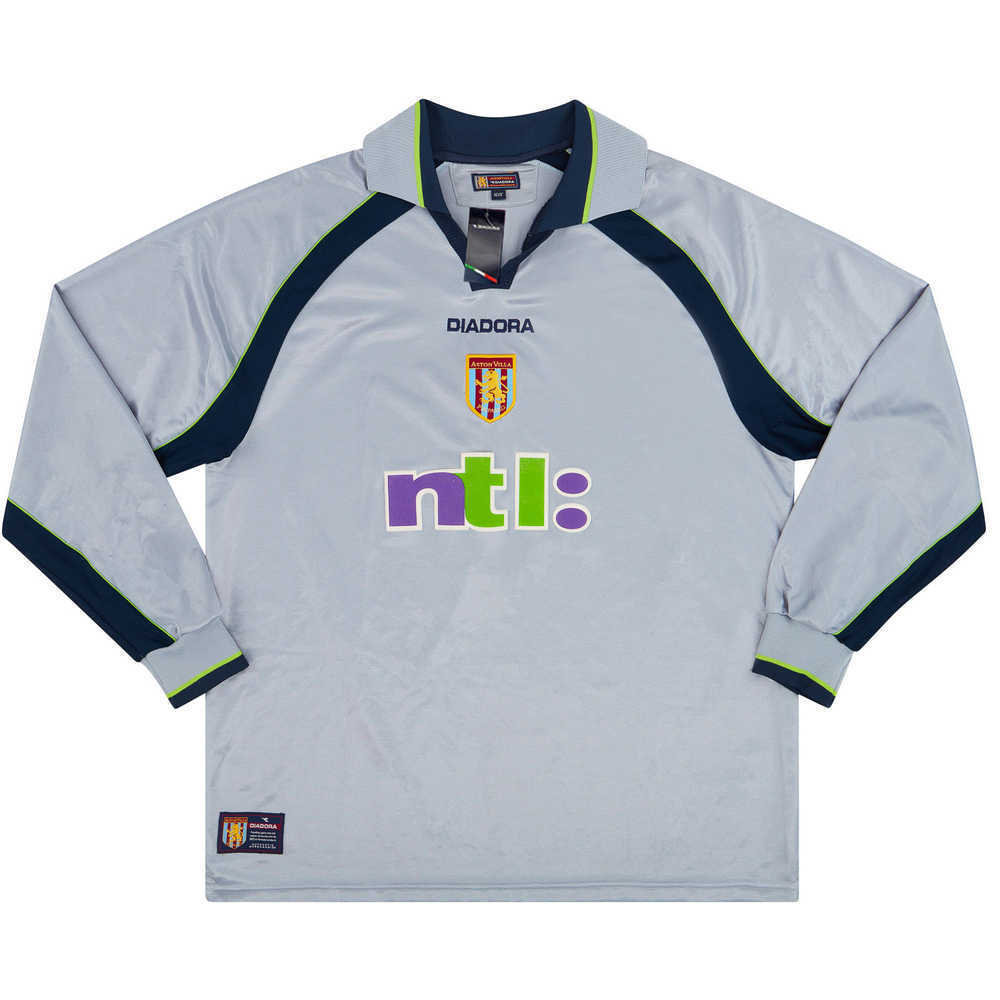 2001-02 Aston Villa Away L/S Shirt *w/Tags* 3XL