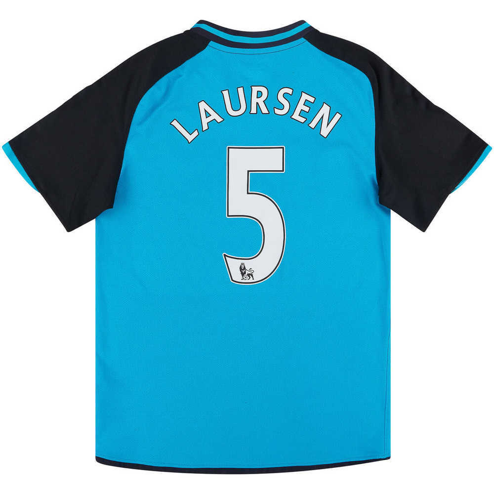 2008-09 Aston Villa Away Shirt Laursen #5 (Excellent) L