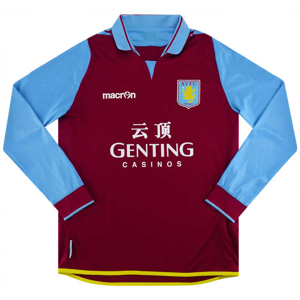 2012-13 Aston Villa Home L/S Shirt (Very Good) L