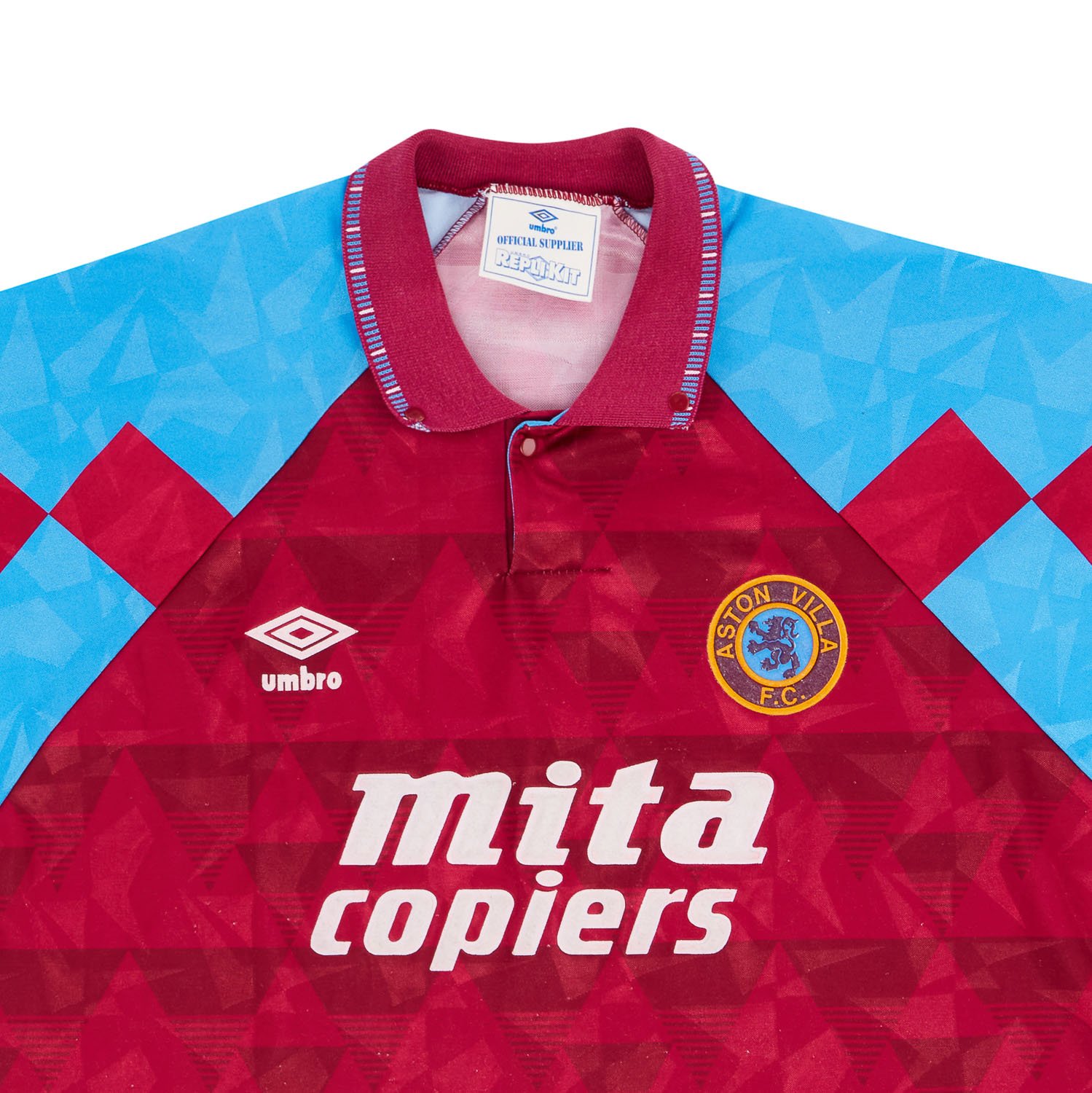 aston villa 1990 shirt