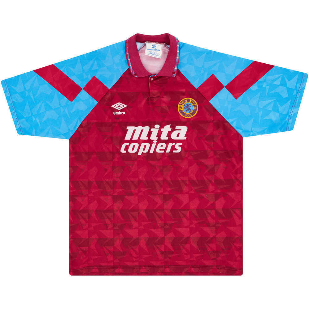 1990-92 Aston Villa Home Shirt (Excellent) XL