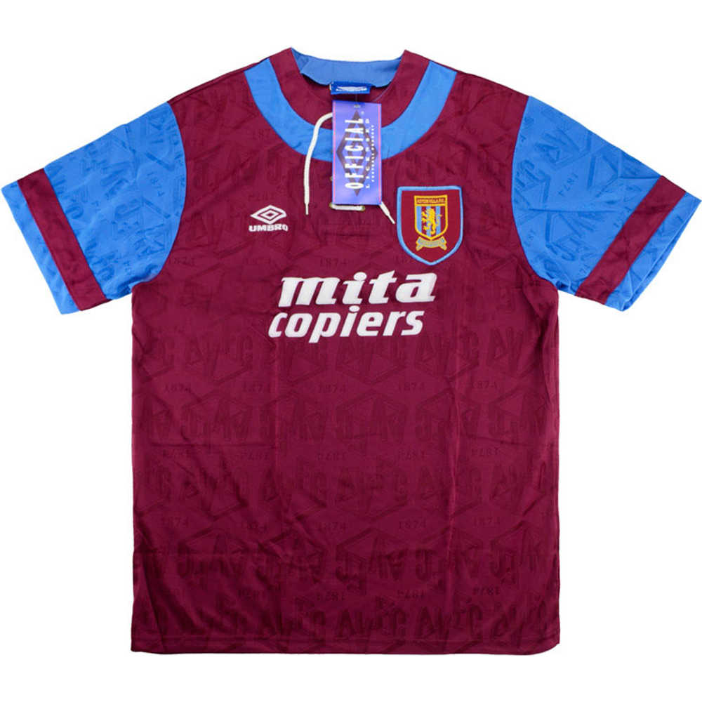 1992-93 Aston Villa Home Shirt *w/Tags* XL