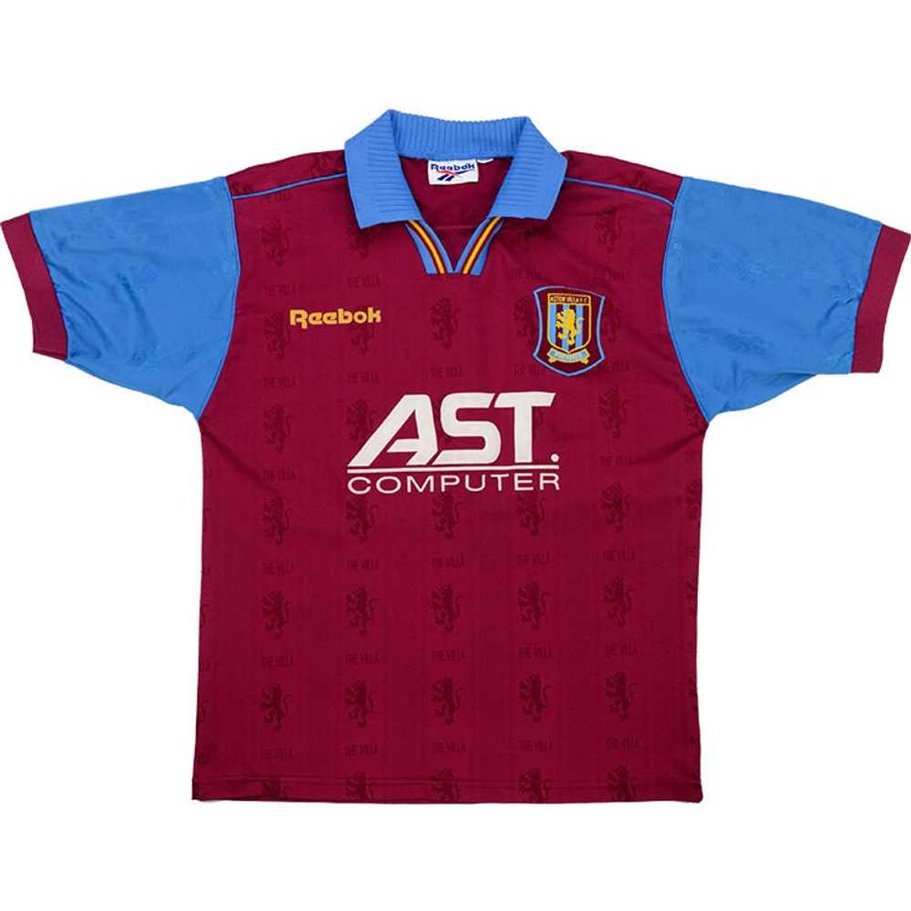 1995-97 Aston Villa Home Shirt (Excellent) L.Boys 