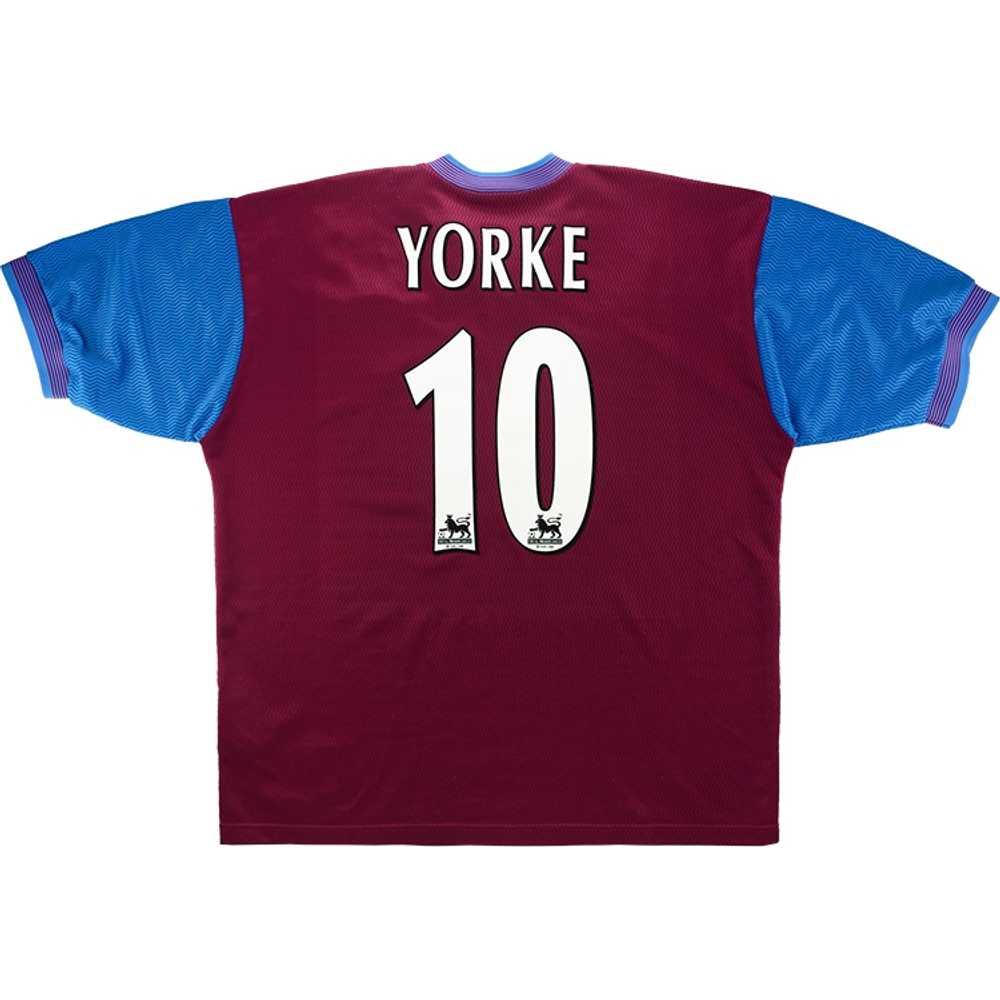 1997-98 Aston Villa Home Shirt Yorke #10 (Excellent) S