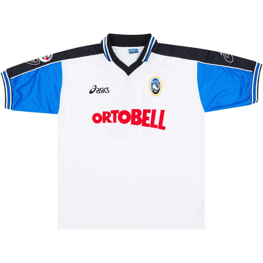 2000-01 Atalanta Match Worn Away Shirt Lorenzi #15 (v Roma)
