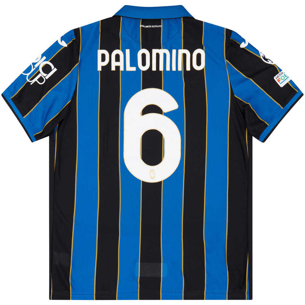2021-22 Atalanta Match Worn Champions League Home Shirt Palomino #6 (v Man Utd)