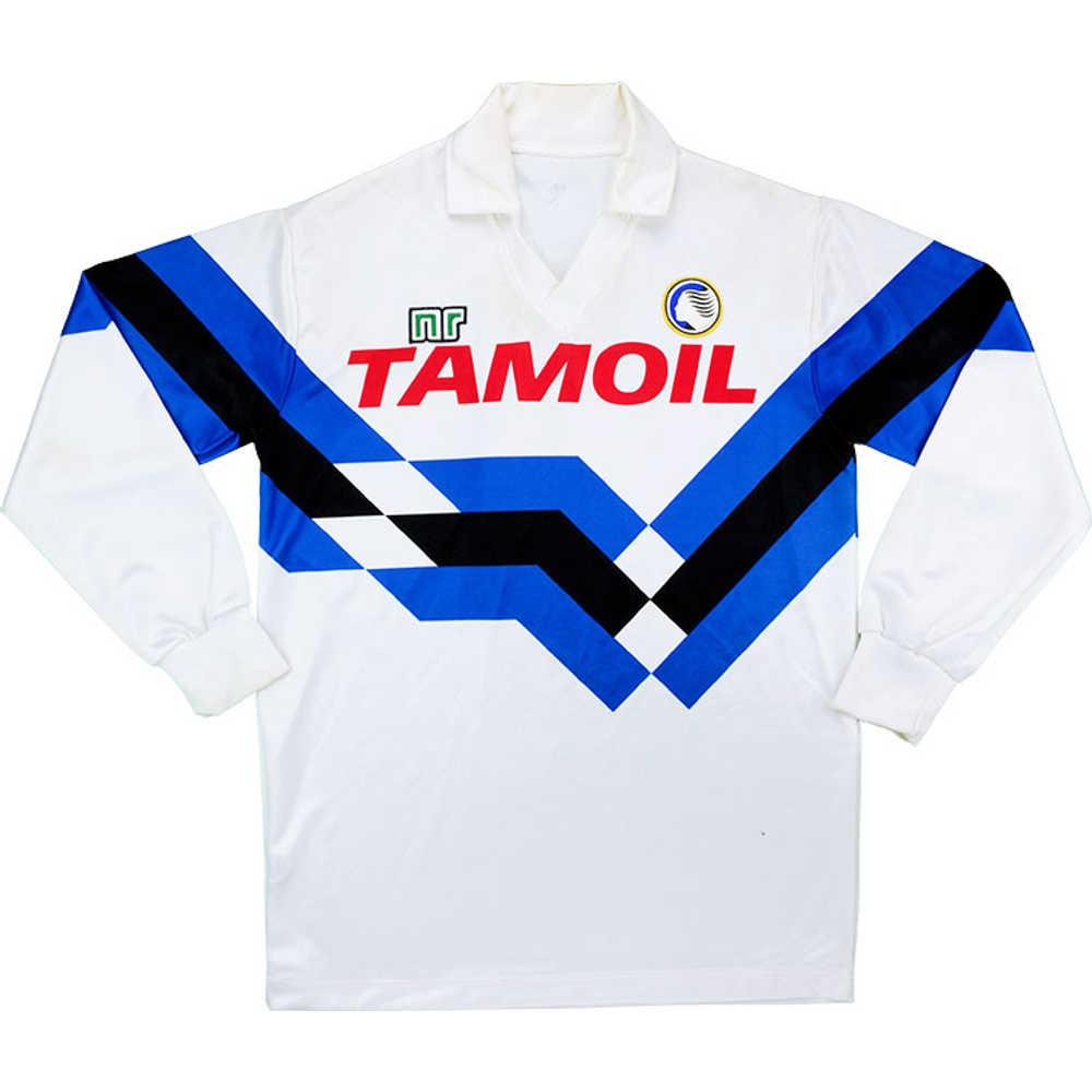 1990-91 Atalanta Away L/S Shirt #11 (Excellent) S