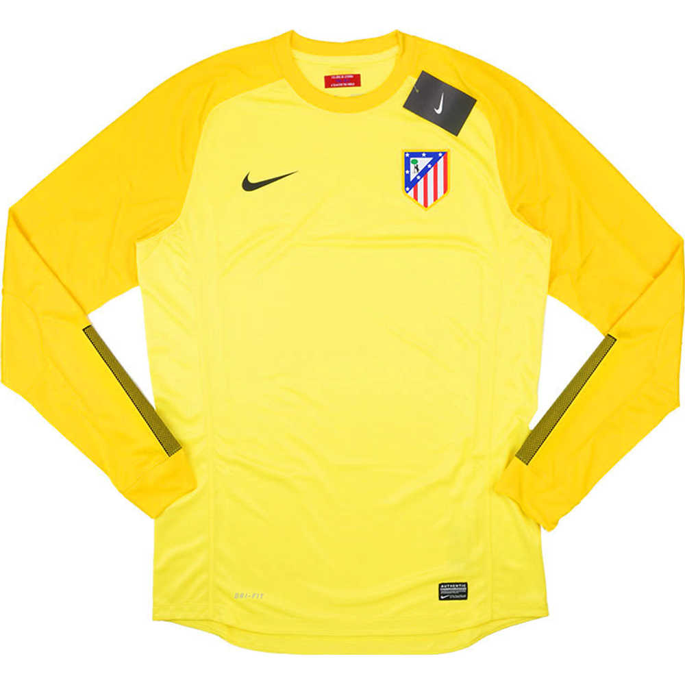 2013-14 Atletico Madrid Player Issue GK Yellow Shirt *BNIB*