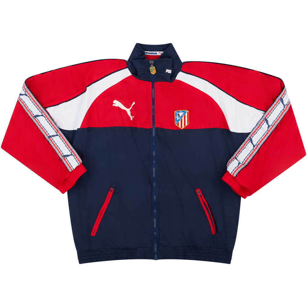 1996-98 Atletico Madrid Puma Track Jacket (Excellent) S