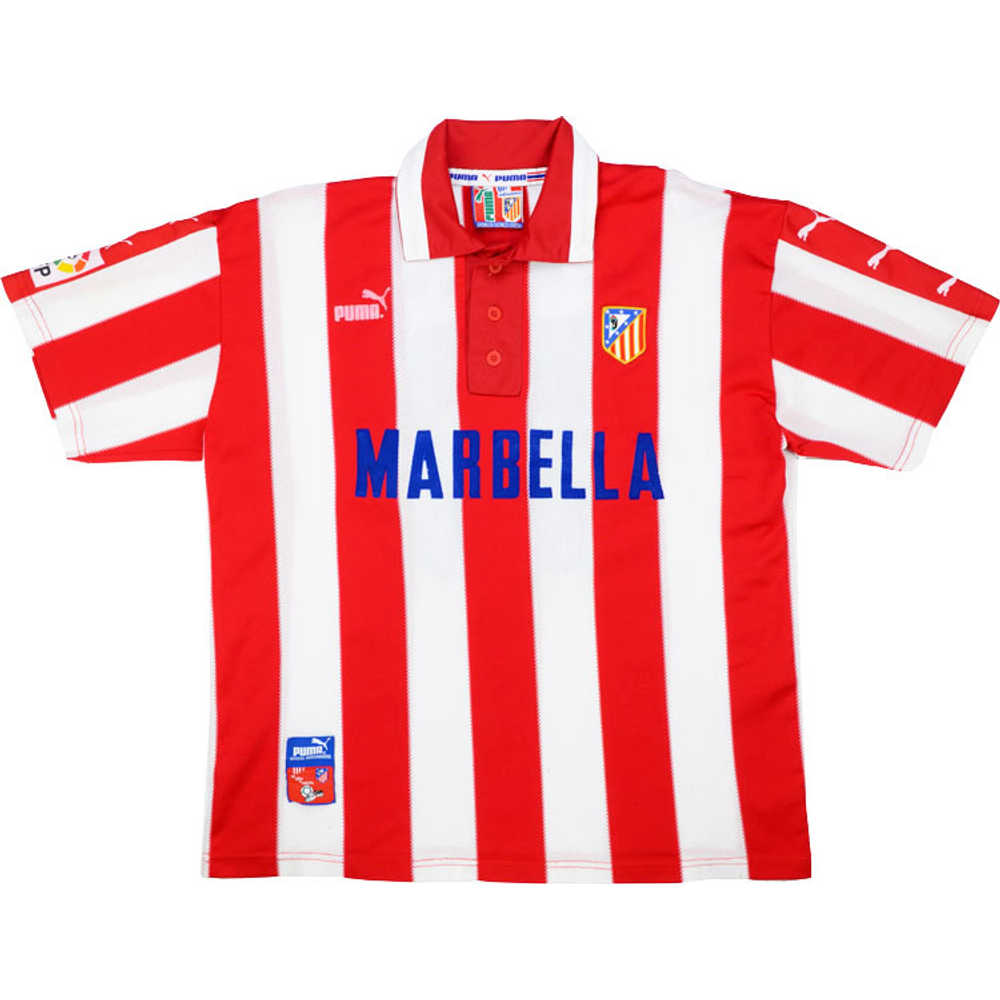 1997-98 Atletico Madrid Home Shirt (Excellent) L