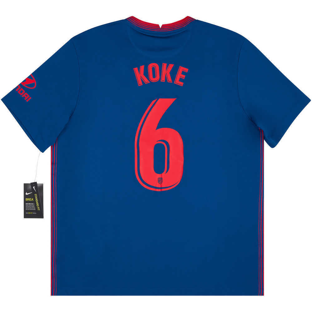2020-21 Atletico Madrid Away Shirt Koke #6 *w/Tags* M