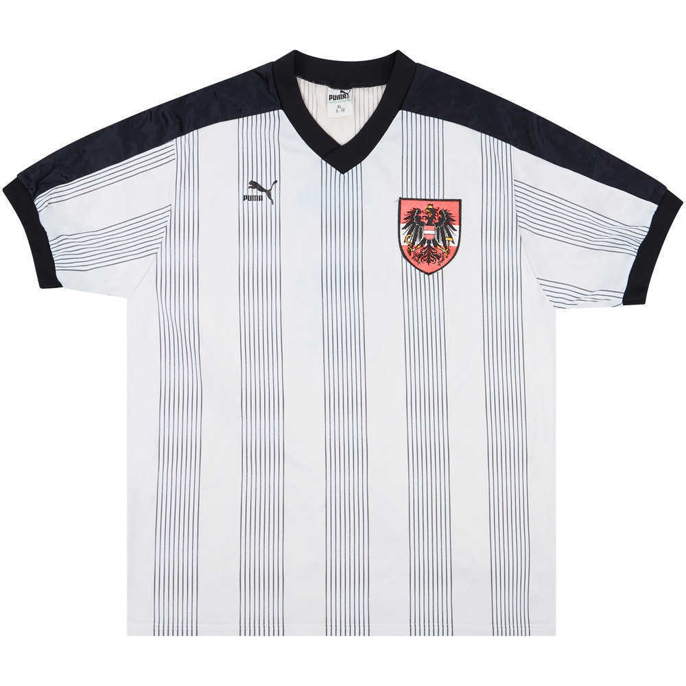 1991 Austria U-21 Match Worn Home Shirt #5 (v Denmark)