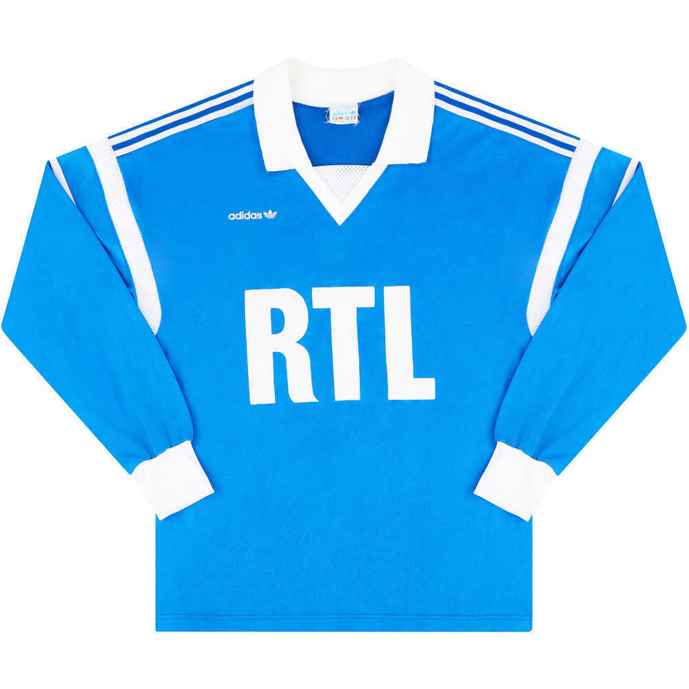 1989-90 Olympique Avignonnais Match Worn Coupe de France Home L/S Shirt #4 (v Monaco)