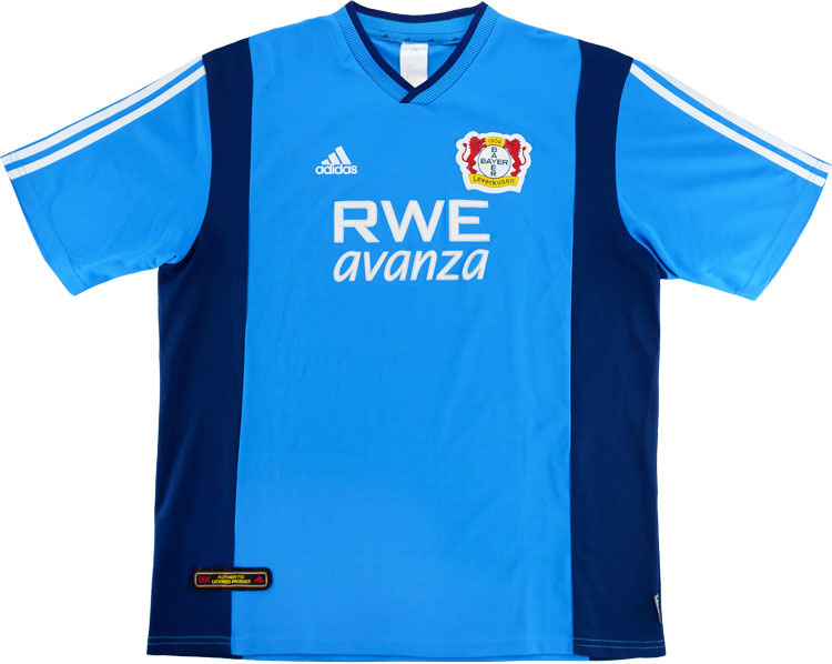 Bayer 04 Leverkusen Home football shirt 2003 - 2004. Sponsored by RWE ...