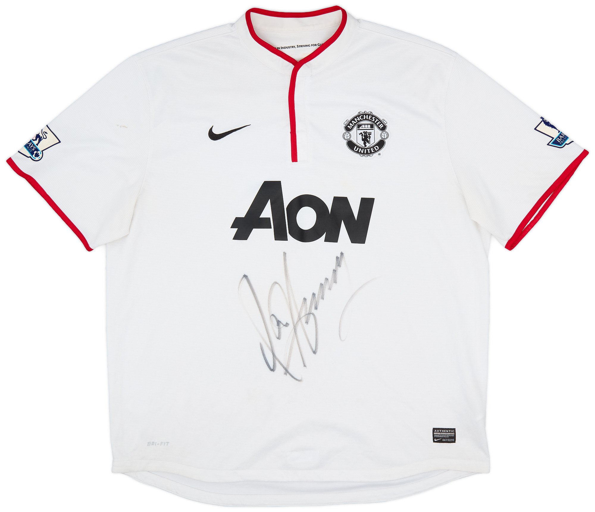 2012-14 Manchester United Signed Away Shirt - 7/10 - ()