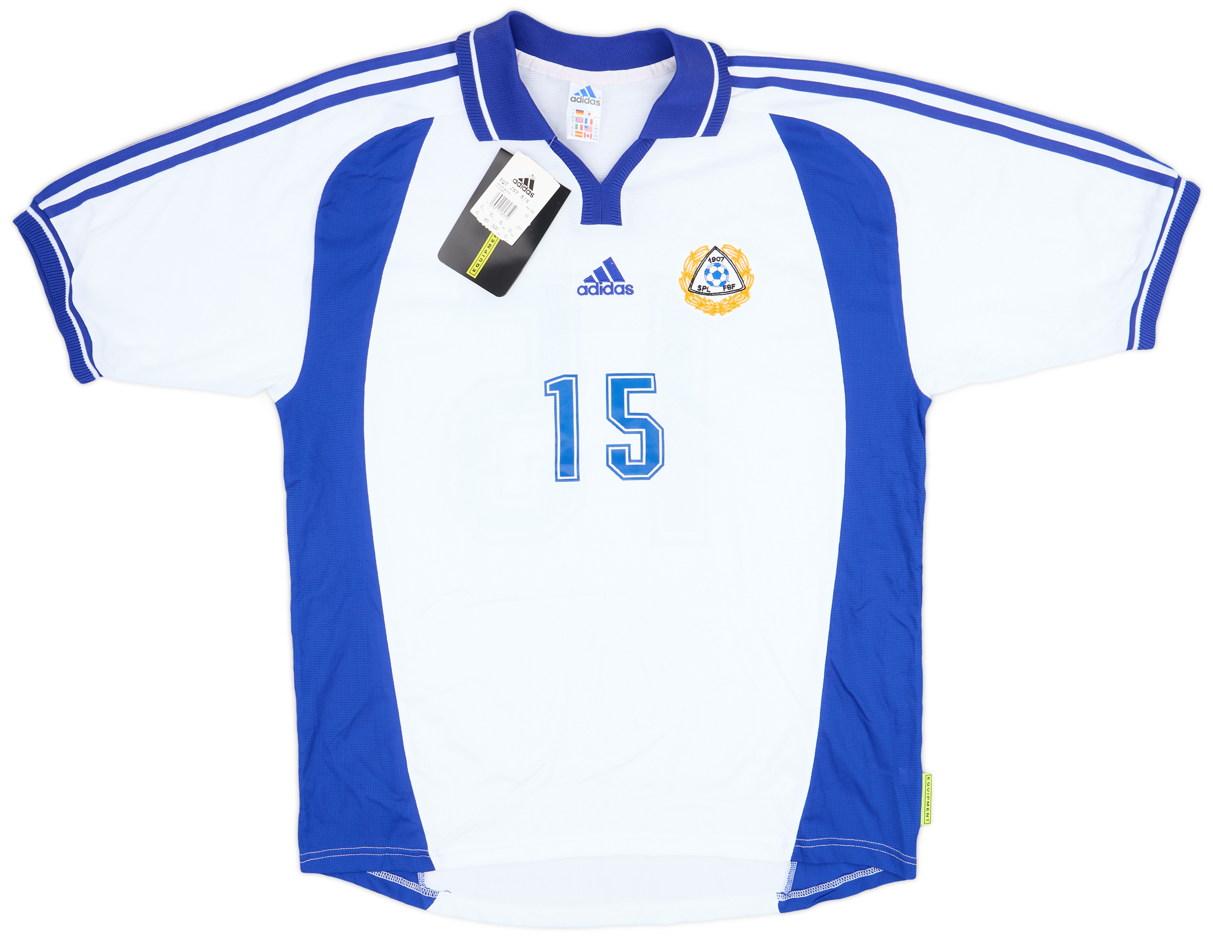 2000-02 Finland Player Issue Home Shirt #15 ()