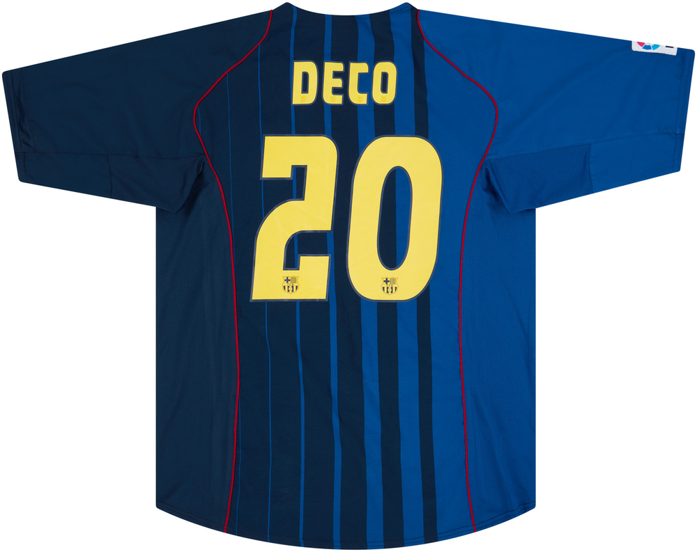 2004-05 Barcelona Away Shirt Deco #20 (Excellent) XL