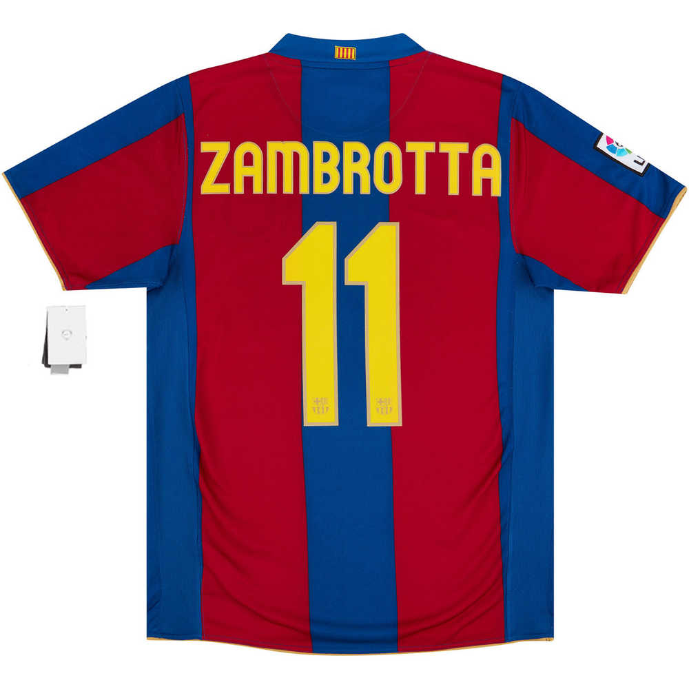 2007-08 Barcelona Home Shirt Zambrotta #11 *w/Tags* XL