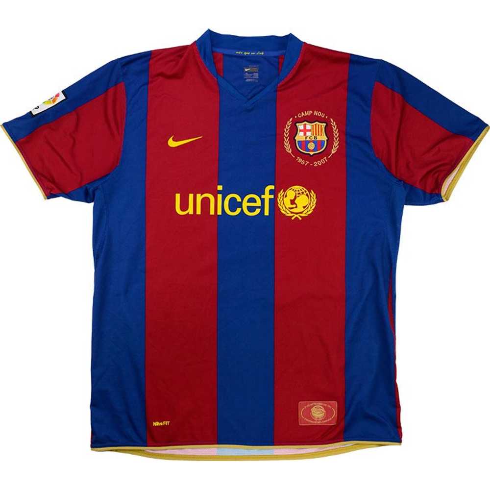 2007-08 Barcelona Home Shirt (Good) M