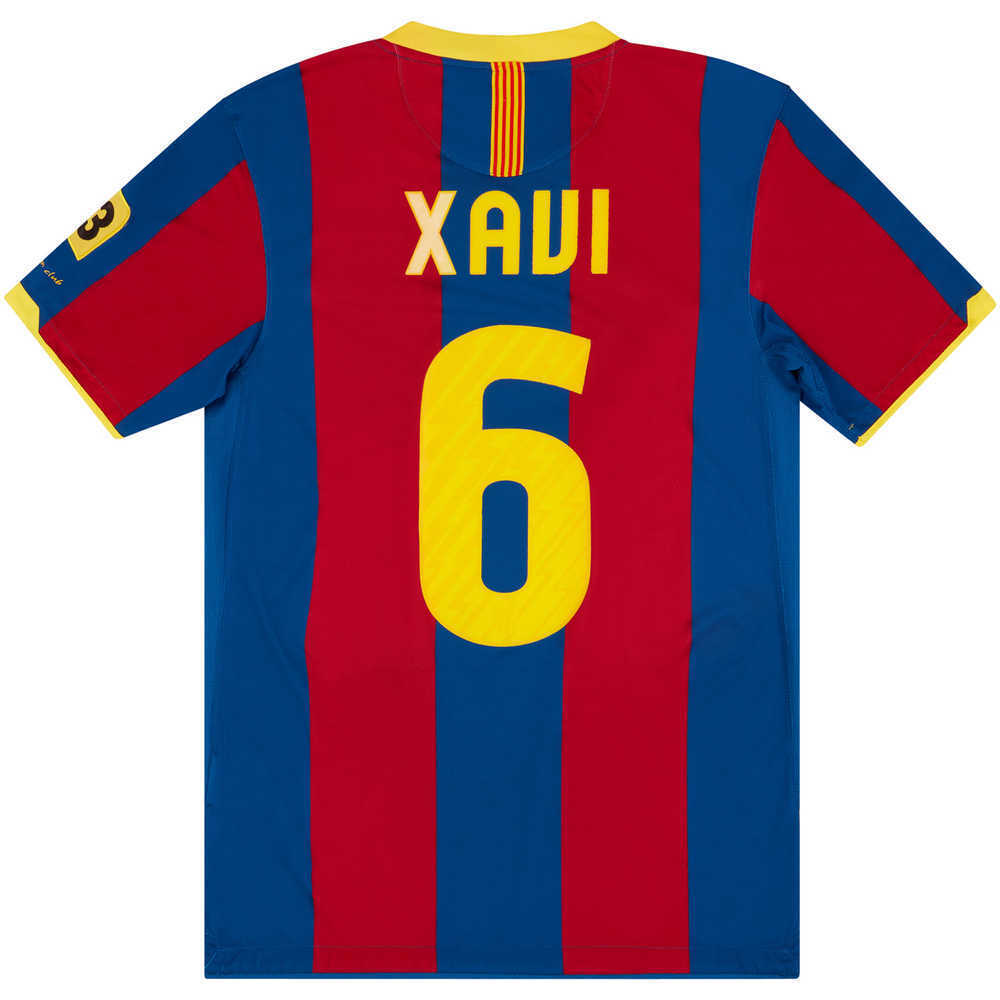2010-11 Barcelona Home Shirt Xavi #6 (Good) S