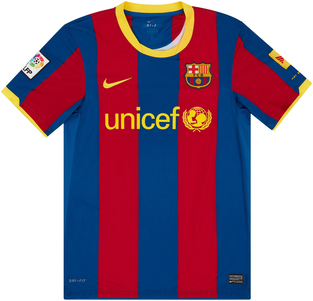 2010-11 Barcelona Home Shirt Xavi #6 (Good) S-Barcelona Names & Numbers Legends New Products