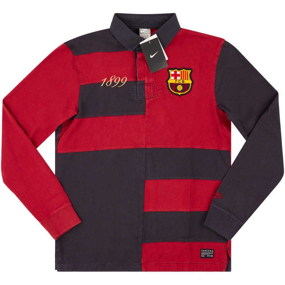 2012-13 Barcelona Nike Heritage Polo L/S Shirt *w/Tags* M