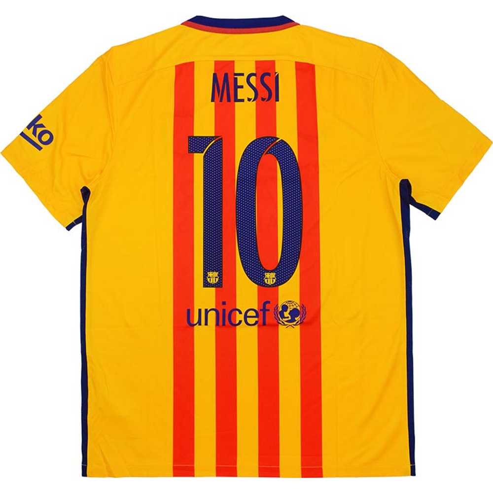2015-16 Barcelona Away Shirt Messi #10 (Excellent) XL