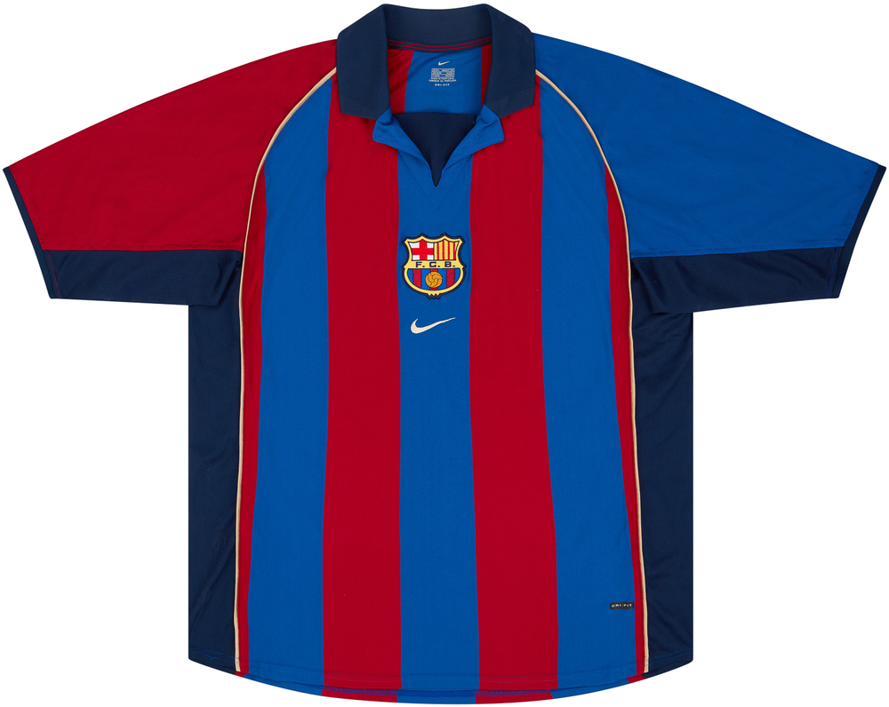 2001-03 Barcelona Home Shirt Xavi #6 (Excellent) XL