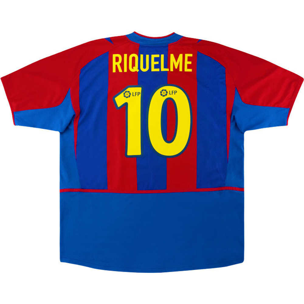 2002-03 Barcelona Home Shirt Riquelme #10 (Excellent) XL